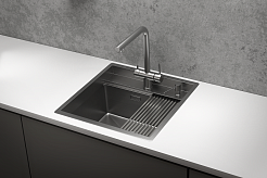 Стальная кухонная мойка Granula KS-5051 сталь сатин