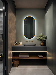 Зеркало Silver Mirrors Viva - GOLD 550х1050 (бесконтактный сенсор) гор/верт.