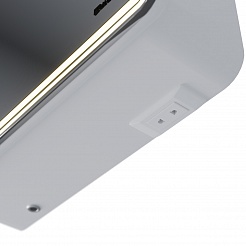 Шкаф зеркальный Lemark ELEMENT 45х80см 1 дв, петли справа, с подсветкой, с розеткой, Белый глянец