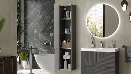 Шкаф VELVEX Edge 350 навесной графит