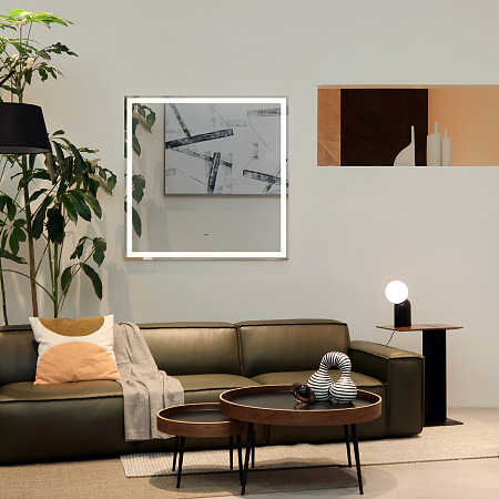 Зеркало Silver Mirrors Рига 770х770 (бесконтактный сенсор)