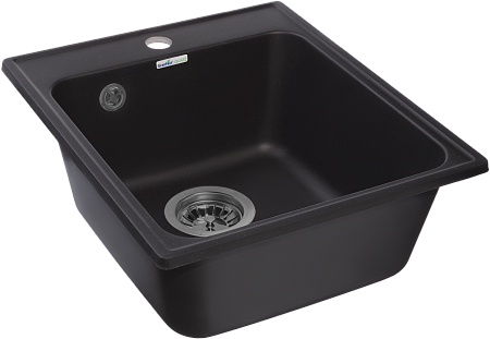 Мойка кухонная GranFest QUARZ GF-Z17 1-чаш. 420*480 (черный)