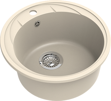 Мойка кухонная EWIGSTEIN Elegant R45 1-чаша D-484мм крем