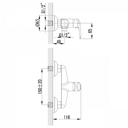 Смеситель Lemark Pramen LM3318C с гигиеническим душем, хром