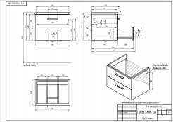 Тумба Cersanit под раковину подвесная LARA 60, белый