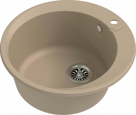 Мойка кухонная EWIGSTEIN Rund 45 1-чаша D-500мм крем
