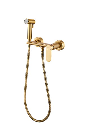 Гигиенический душ HAIBA HB5516-5, латунь, золото