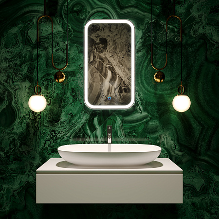 Зеркало Silver Mirrors Мальта 400х700 (сенсорный выключатель) 