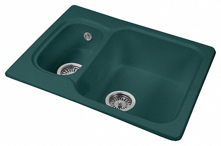 Гранитная мойка AquaGranitEx M-09 зеленый