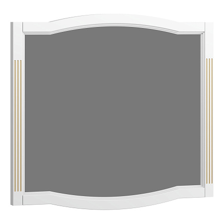 Зеркало OPADIRIS Лаура 100, белый матовый с патиной - бежевый