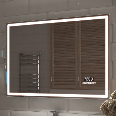 Зеркало VIGO Geometry Media voice 1000