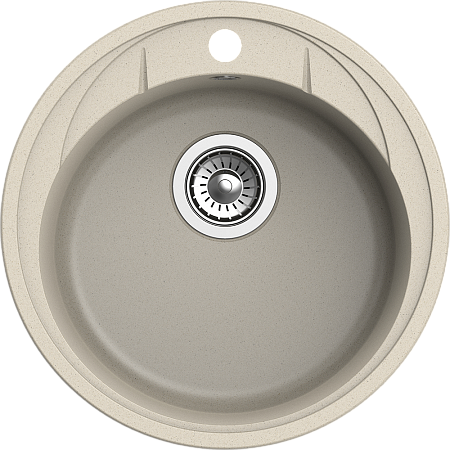 Мойка кухонная EWIGSTEIN Elegant R45 1-чаша D-484мм темно-бежевый