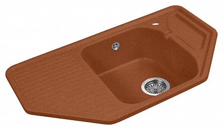 Гранитная мойка AquaGranitEx M-10 терракот