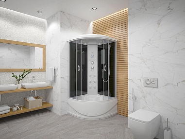 Душевая кабина Erlit ER4510TP-C4-RUS (1000x1000x2150)