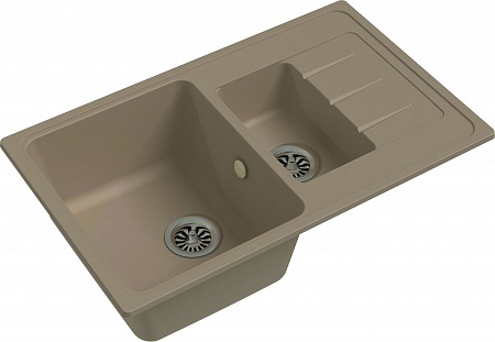 Мойка кухонная EWIGSTEIN Elegant 60KF 1,5-чаши + крыло 782*480мм крем