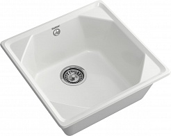 Мойка кухонная GranFest UNIQUE GF-U-500 1-чаш 500*500мм иней, мрамор  