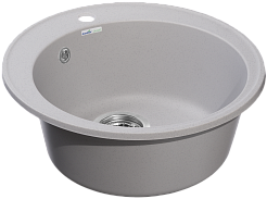 Мойка кухонная GranFest QUARZ GF-Z08 чаша D=480мм (серый)