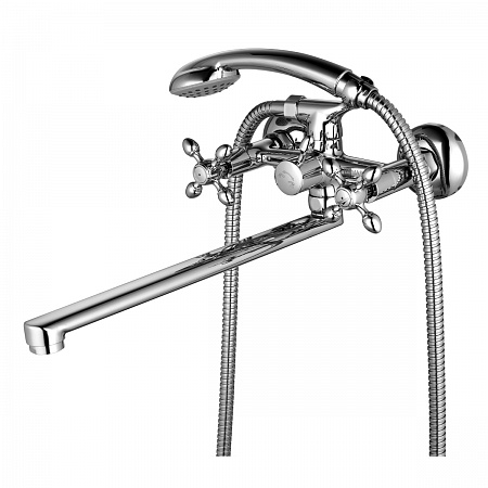 Смеситель Lemark Vista LM7651C универсальный с плоским поворотным изливом 300 мм, хром 