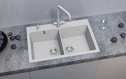 Мойка кухонная ULGRAN Quartz Ruma 780-03, десерт