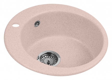 Гранитная мойка AquaGranitEx M-05 розовый