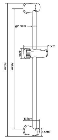 Душевая cтойка, арт. VSR600, VODA