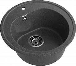 Мойка кухонная GranFest RONDO GF-R-510 D=508 мм графит , мрамор