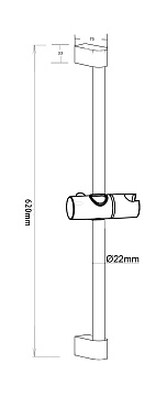 Душевая cтойка, арт. VSR22, VODA
