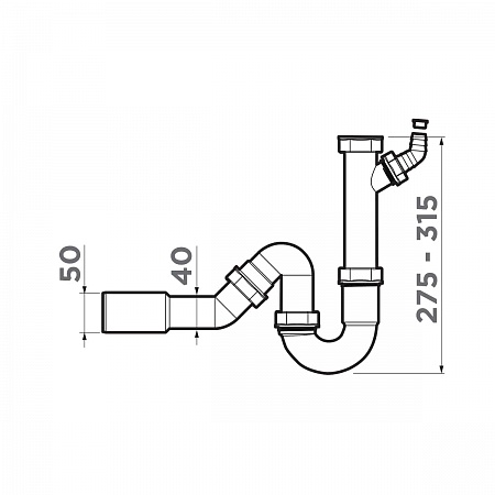 Отводная арматура OMOIKIRI для измельчителя NA-01