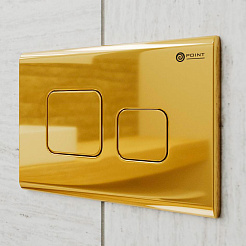 Клавиша смыва для инсталляции Point Афина, золото, PN44041G