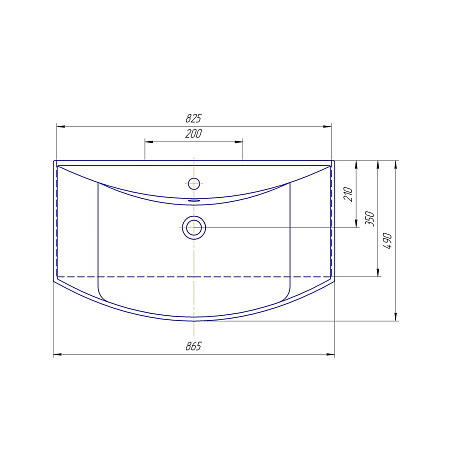 Умывальник мебельный OPADIRIS Kirovit Стиль 85