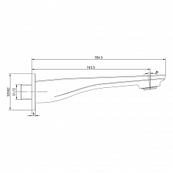 Наполнитель для ванны Lemark LM5981CW встраиваемый для LM5922CW, хром/белый