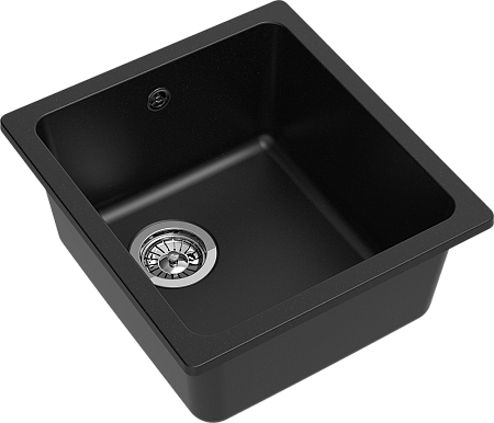 Мойка кухонная EWIGSTEIN EW-3540 подстольный монтаж 1-чаша 420*460 черный