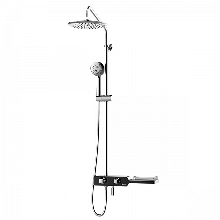 Смеситель Lemark Tropic LM7009C для душа с верхней душевой лейкой "Тропический дождь"