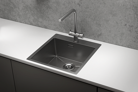 Стальная кухонная мойка Granula GR-5151 сталь сатин