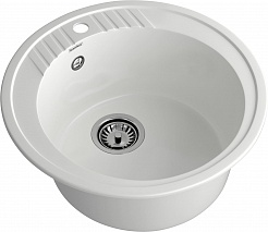 Мойка кухонная GranFest RONDO GF-R-520 D=520 мм иней, мрамор