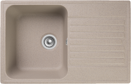 Мойка кухонная GranFest QUARZ GF-Z78 Чаша+кр 740*480мм песок