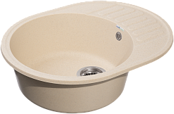 Мойка кухонная GranFest QUARZ GF-Z-58 чаша+кр 620*480 (бежевый)