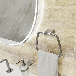 Fixsen TREND GRAPHITE FX-98011 Полотенцедержатель кольцо, графит-сатин