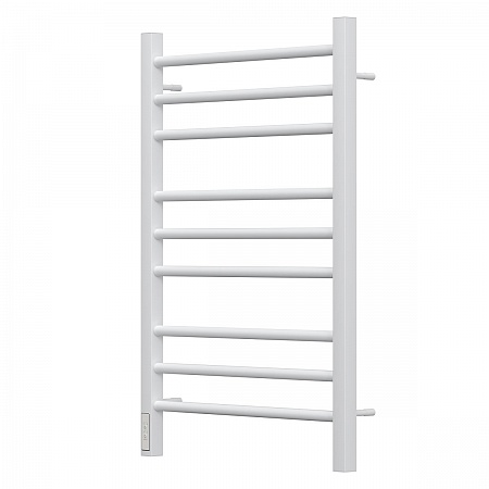 Полотенцесушитель электрический Point Веста PN70758W П9 500x800, диммер слева, белый