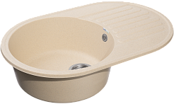 Мойка кухонная GranFest QUARZ GF-Z18 чаша+кр 740*480 (бежевый)