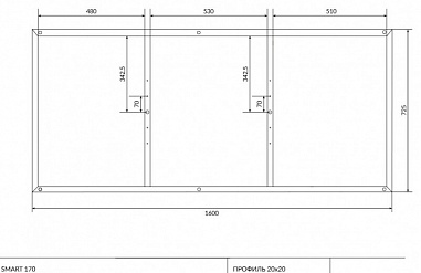 Рама Cersanit для ванны SMART 170