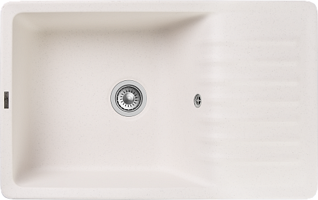 Мойка кухонная GranFest QUARZ GF-ZW-72 чаша+кр 760*480 (белый)