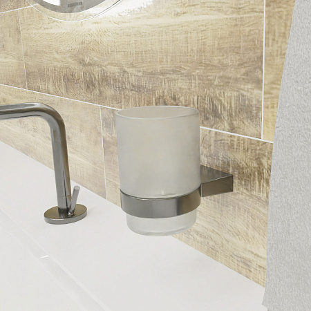 Fixsen TREND GRAPHITE FX-98006 Подстаканник одинарный, графит-сатин