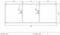 Рама Cersanit для ванны SANTANA 170