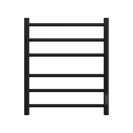 Полотенцесушитель электрический Point Аврора PN10856B П6 500x600 диммер справа, черный