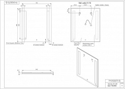 Зеркало Cersanit LED BASE 020 70 с подсветкой прямоугольное