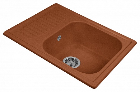 Гранитная мойка AquaGranitEx M-13 терракот