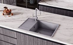 Мойка кухонная ULGRAN Quartz Prima 760-01 жасмин