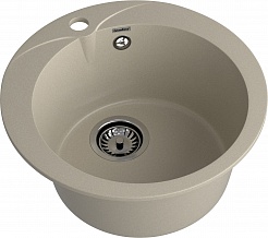 Мойка кухонная GranFest RONDO GF-R-480 D=475 мм топаз, мрамор
