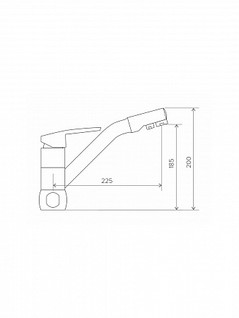 Смеситель кухонный TOLERO Vigo (хром)